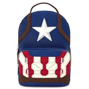 Loungefly Marvel Captain America End Game Backpack NWT